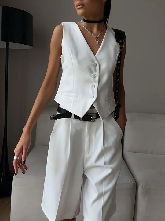 Sommer-Weste und Shorts Set