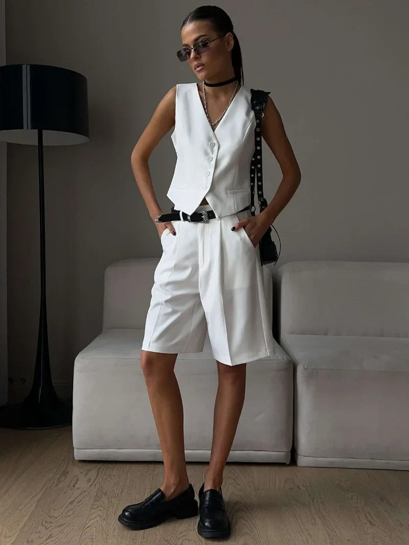 Sommer-Weste und Shorts Set