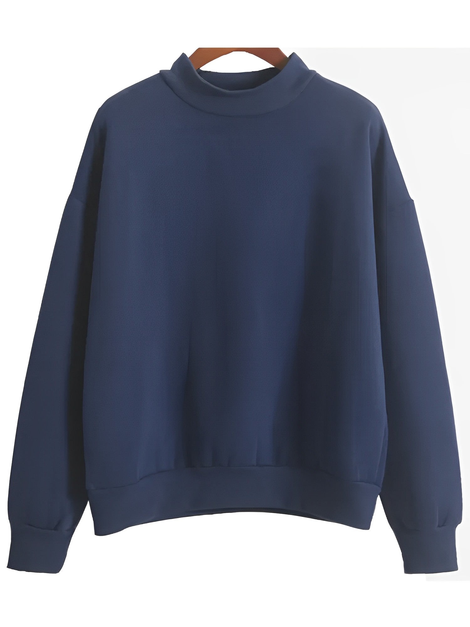 Bequemer, lockerer Basic-Pullover