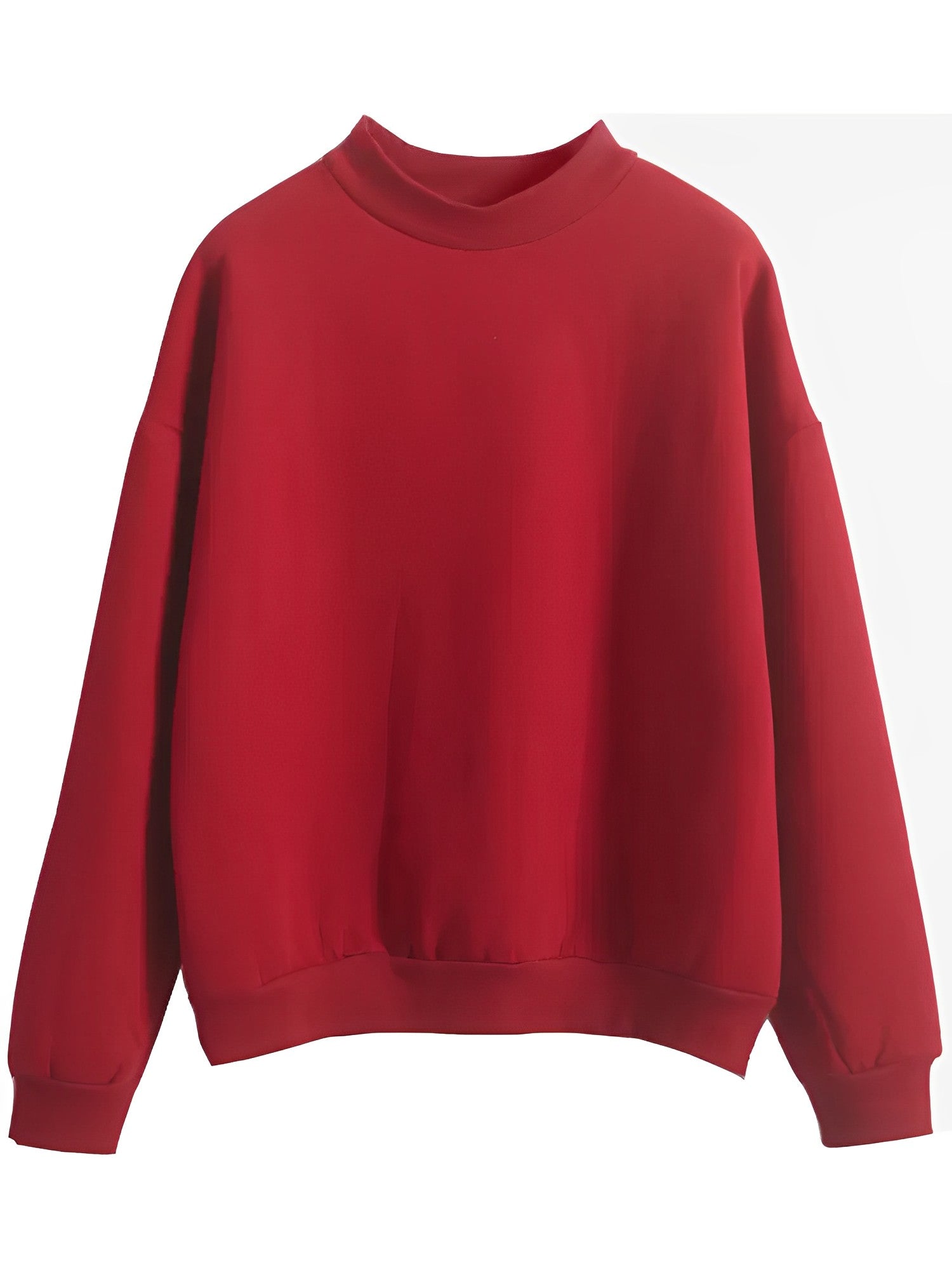 Bequemer, lockerer Basic-Pullover