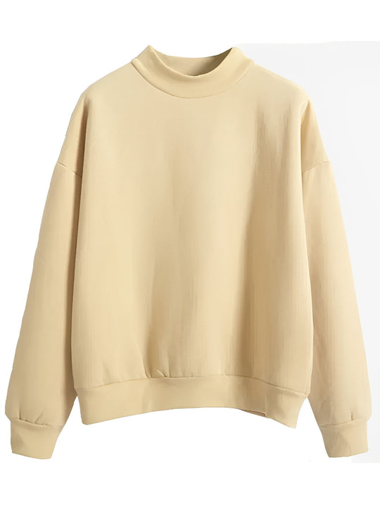 Bequemer, lockerer Basic-Pullover