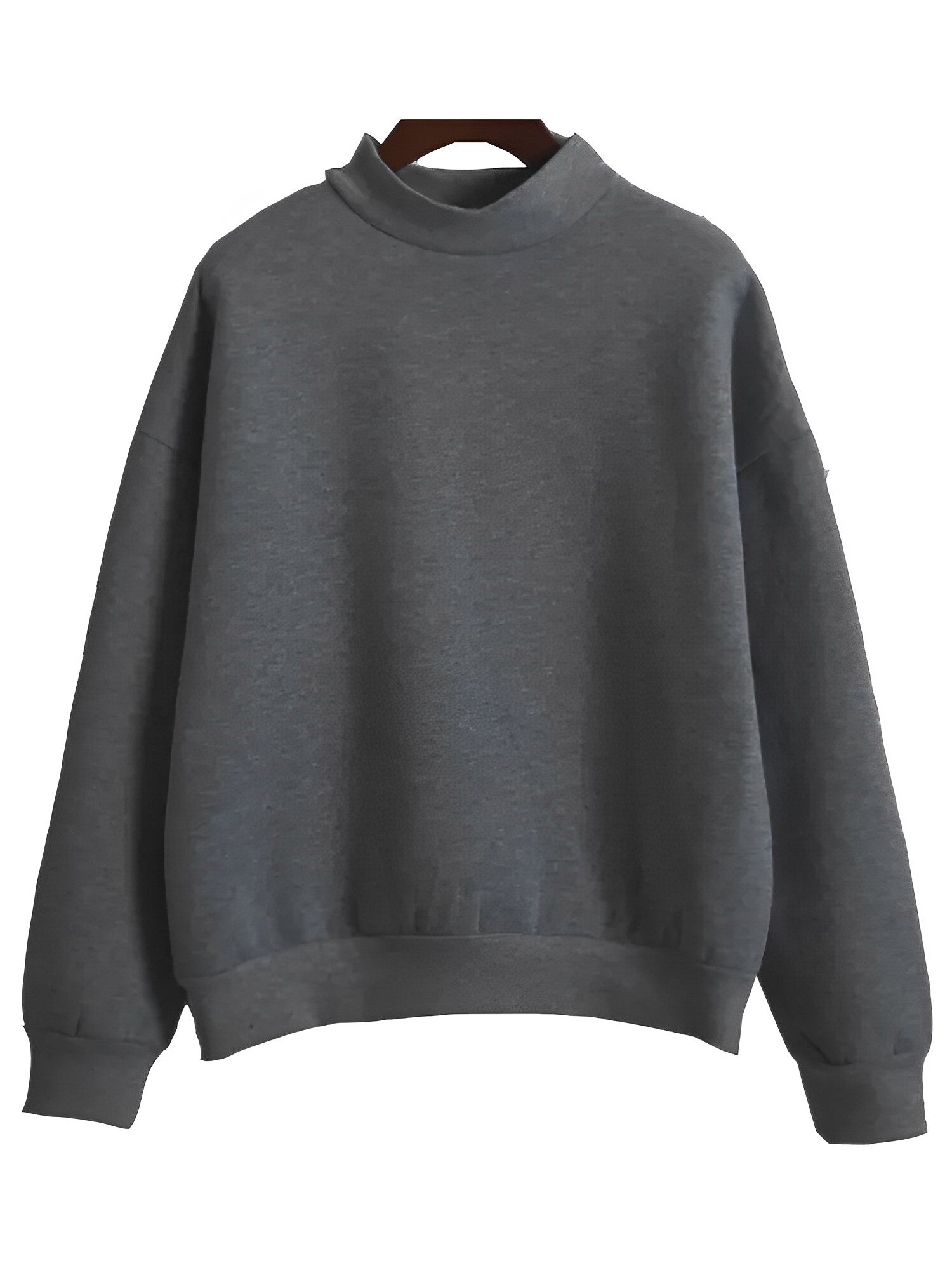 Bequemer, lockerer Basic-Pullover