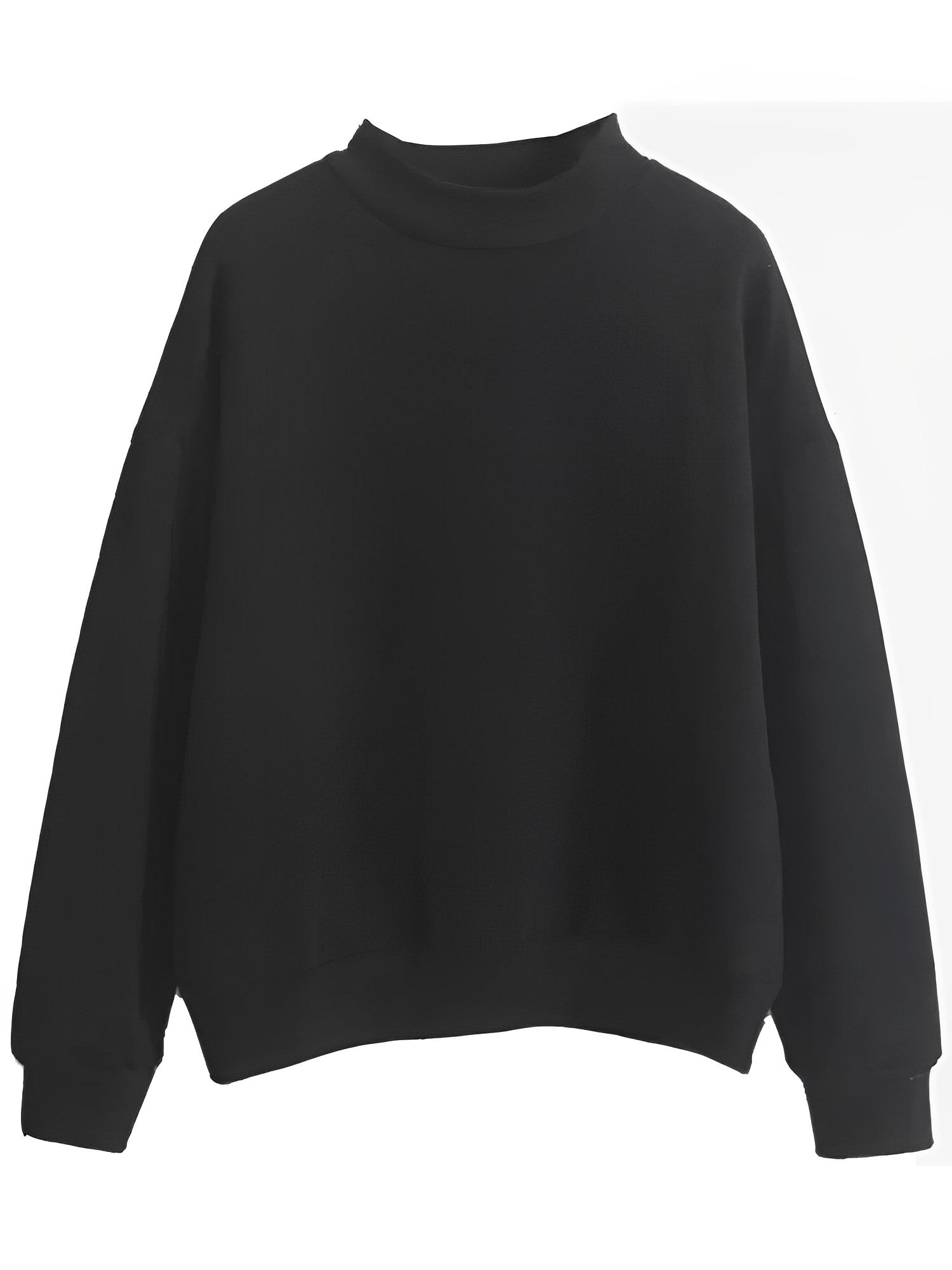 Bequemer, lockerer Basic-Pullover