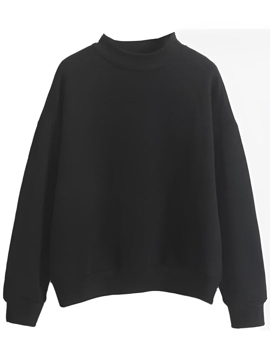 Bequemer, lockerer Basic-Pullover