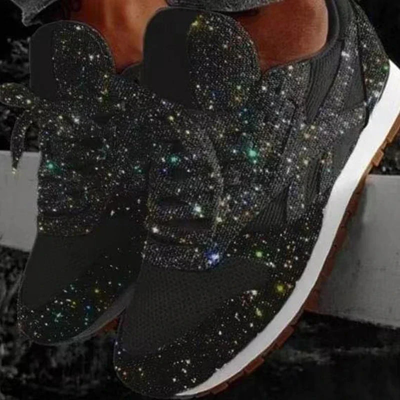 Sportschuhe mit Pailletten In Glitzer
