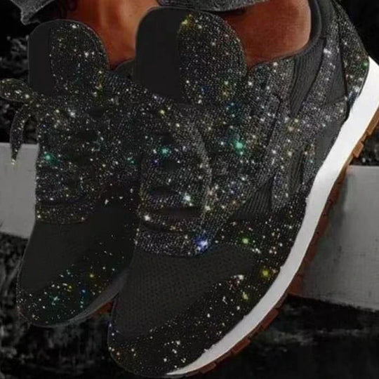 Sportschuhe mit Pailletten In Glitzer
