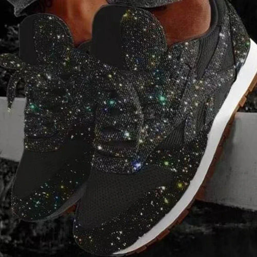 Sportschuhe mit Pailletten In Glitzer