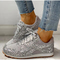 Sportschuhe mit Pailletten In Glitzer