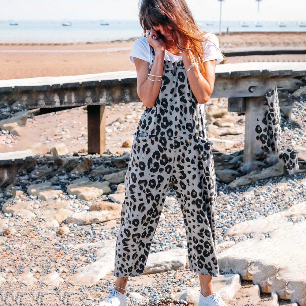 Leoparden-jumpsuits