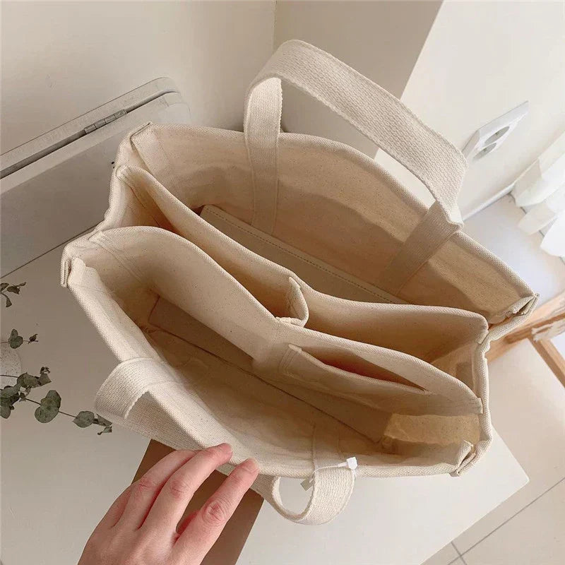 Canvas-Tasche mit Mehrfachfächern