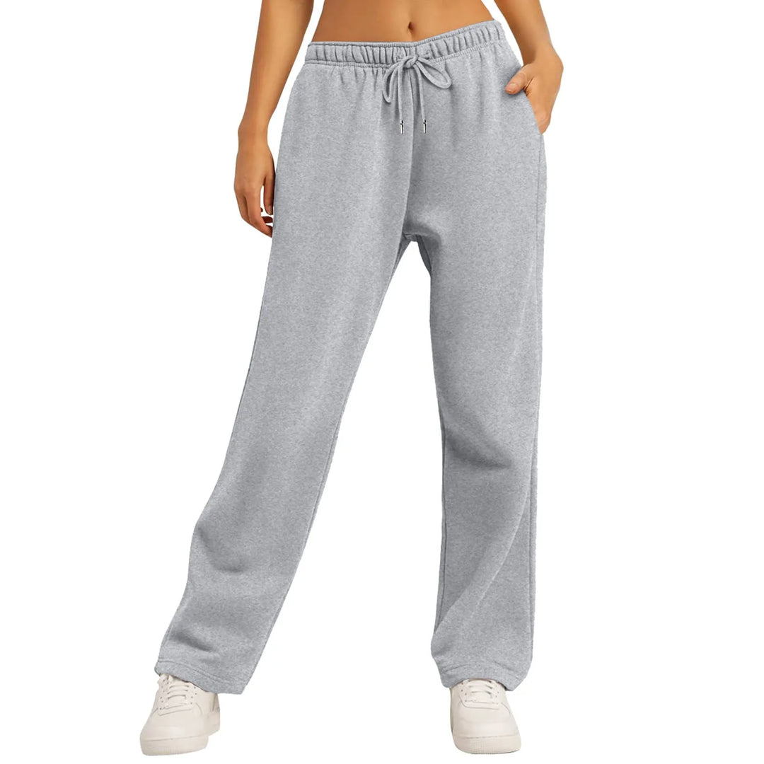 Legere Hoch Taillierte Weite Jogginghose