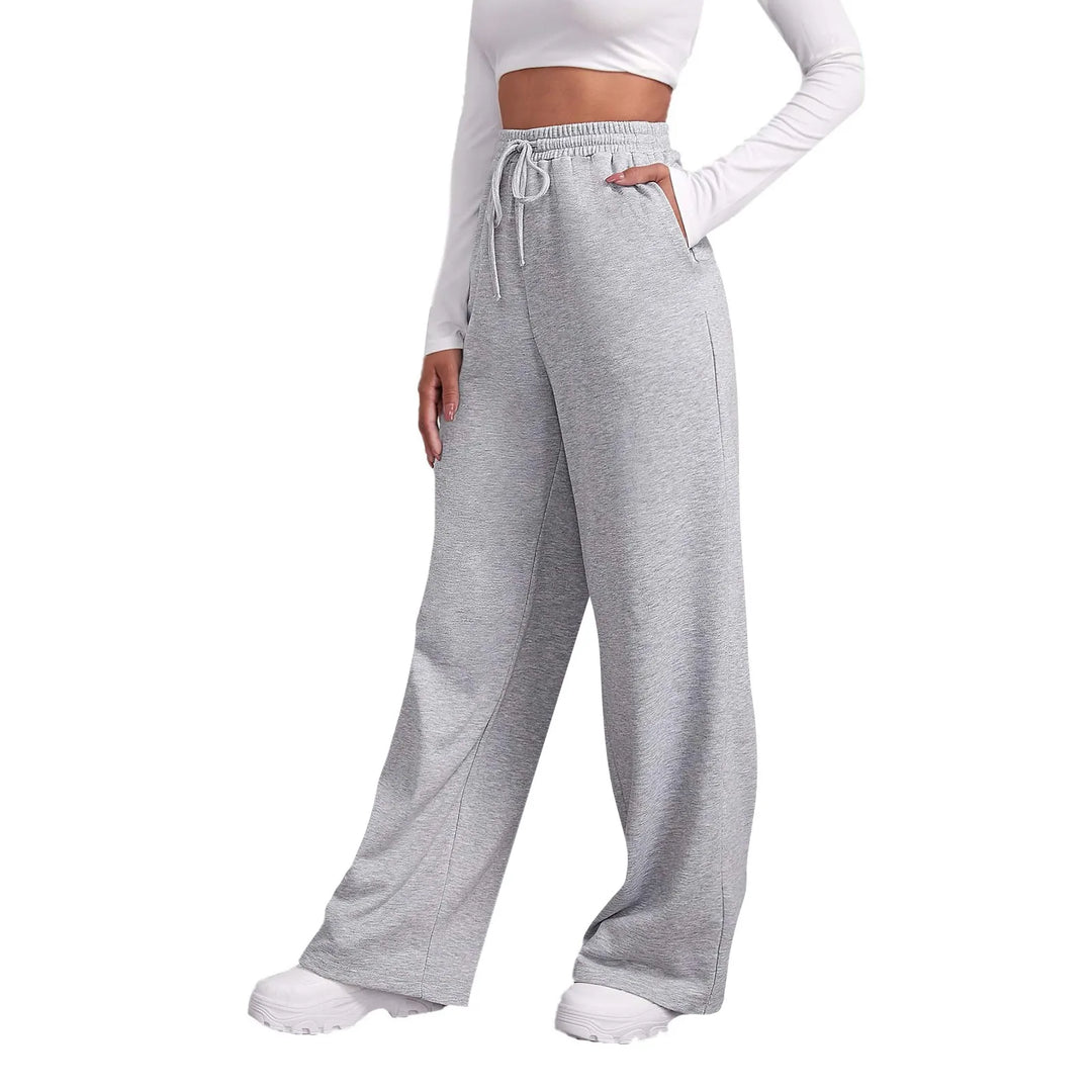 Legere Hoch Taillierte Weite Jogginghose