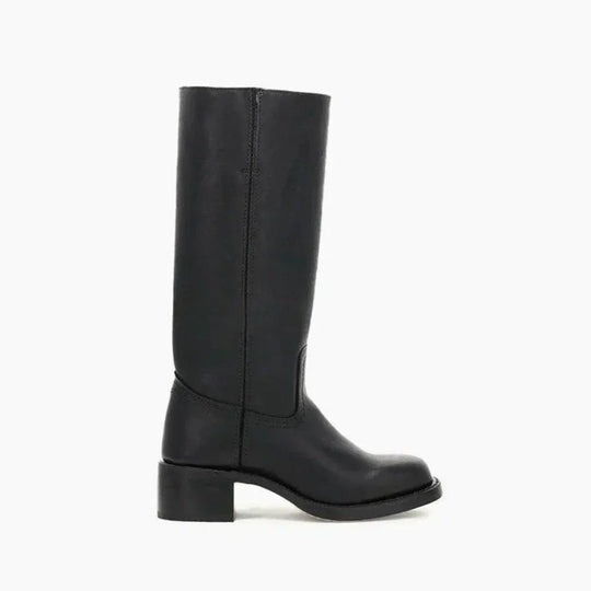 Klassische Damenstiefel Mit Blockabsatz Für Damen