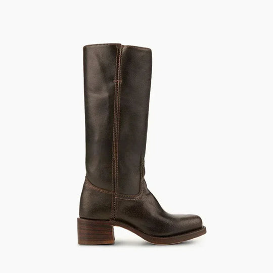 Klassische Damenstiefel Mit Blockabsatz Für Damen