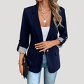Maßgeschneiderter Blazer – Klassisch Einreiher mit Aufschlagärmel