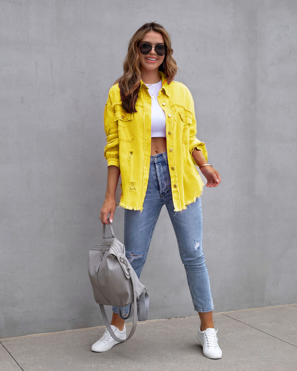 Shopnory | Zerrissene Jeansjacke