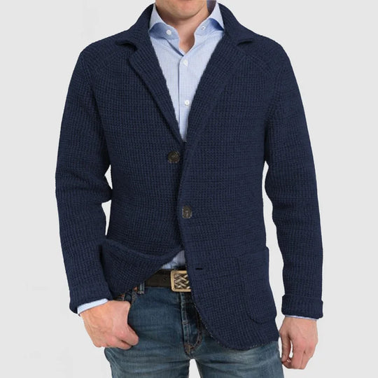 Herren Strickblazer mit zwei Knöpfen