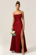 Seiden-Maxikleid mit Geflochtenem Rücken Kleid Dich für Formelle Anlässe Lucette