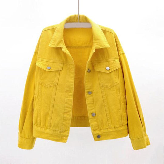 Lässige Denimjacke Baumwolle Klassisch und Zeitlos