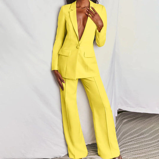 Set Elegantes Blazer und Hose-Set für Damen