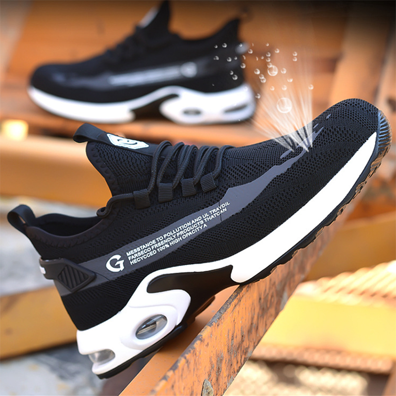 S1P mode Sicherheit Schuhe Männer Stahl Kappe Schuhe