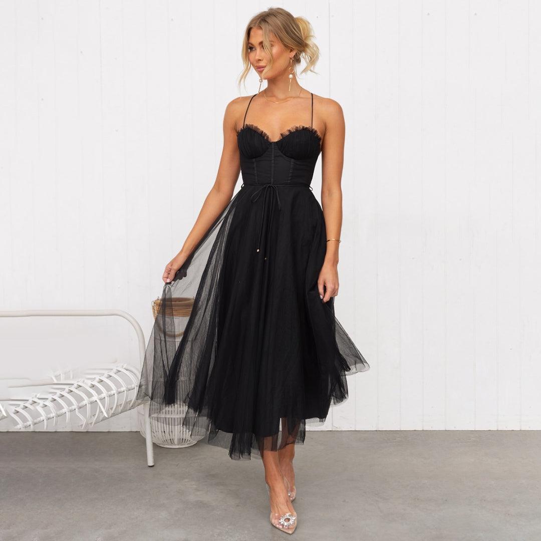 Midi Kleid für Frauen Elegante Partykleidung