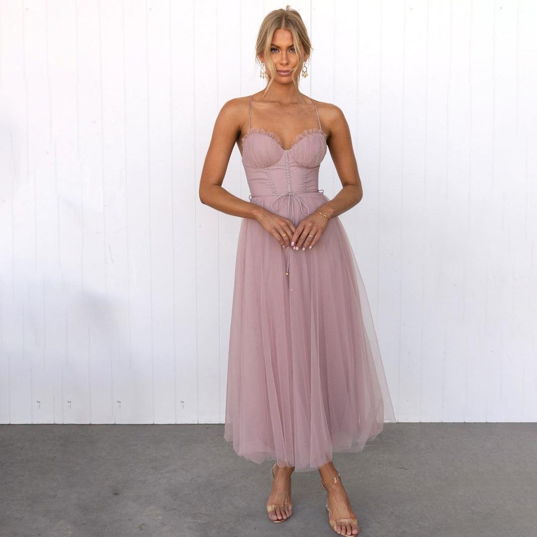 Midi Kleid für Frauen Elegante Partykleidung