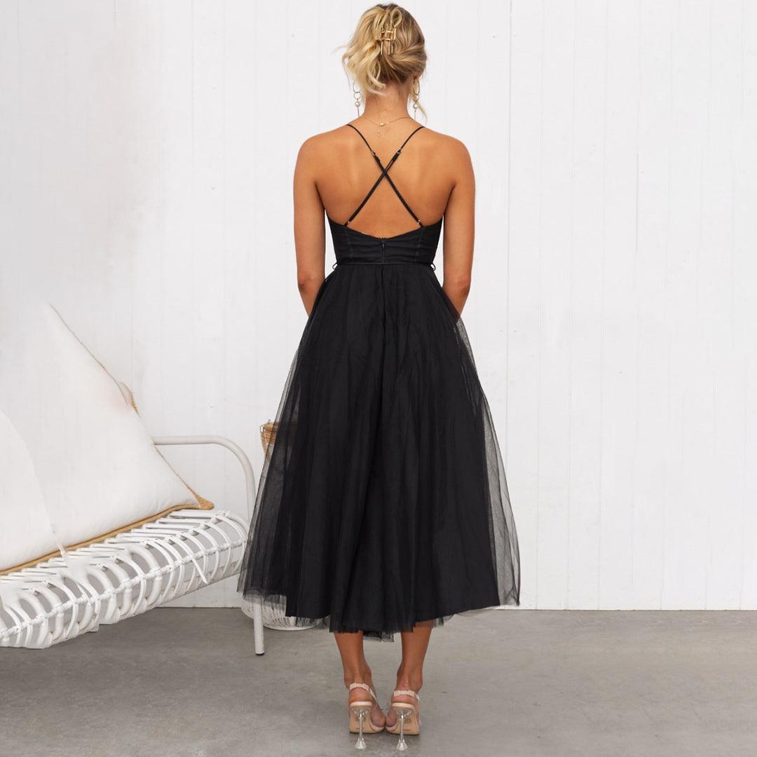 Midi Kleid für Frauen Elegante Partykleidung