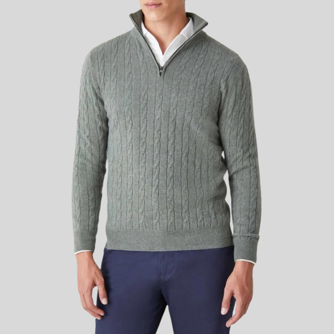 Shopnory | Hochwertiger Herren-Pullover mit Reißverschluss