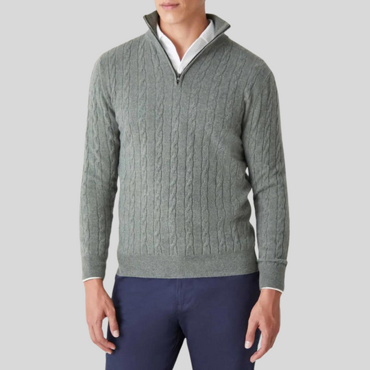 Shopnory | Hochwertiger Herren-Pullover mit Reißverschluss
