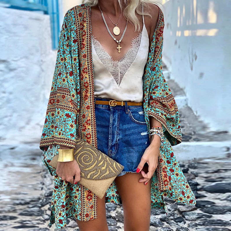 Boho-Kimono Ein Fröhlicher, Stilvoller Und Mittellanger Kimono!