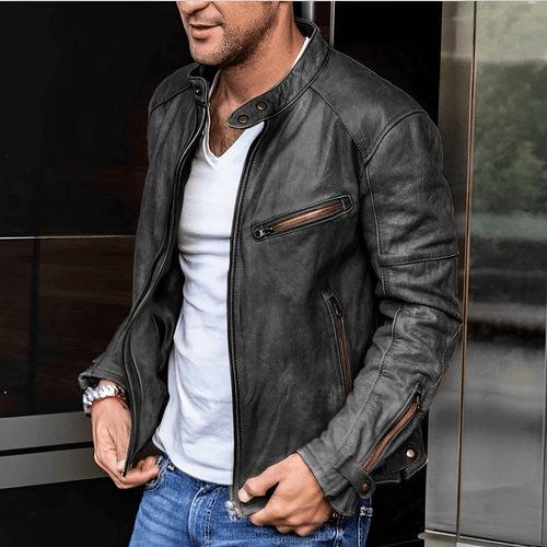 Stylische Lederjacke für Männer