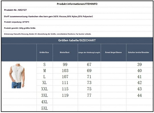 Hohle Weste mit Rundhalsausschnitt