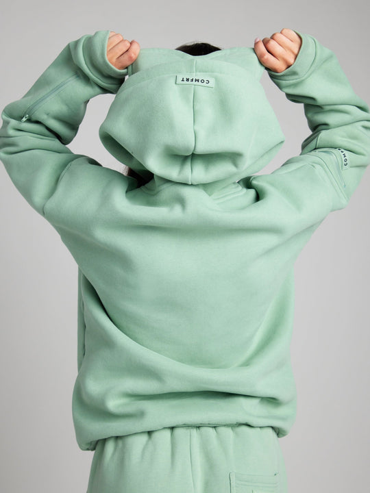 Bequemer Reise-Hoodie mit Flugmodus-Grafik
