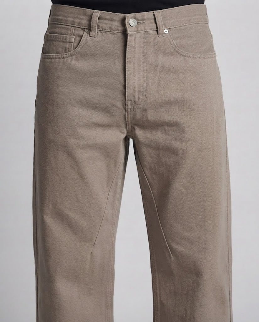 Herren Weite Baumwoll-Twill-Hose mit weitem Bein und geradem Schnitt Shop Nory