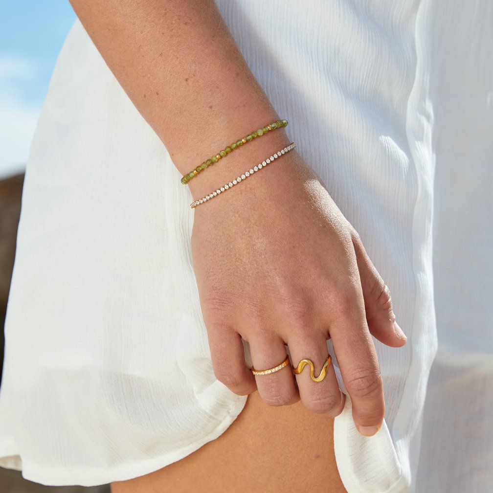 Goldene Zirkonia-Armband | Shop Nory