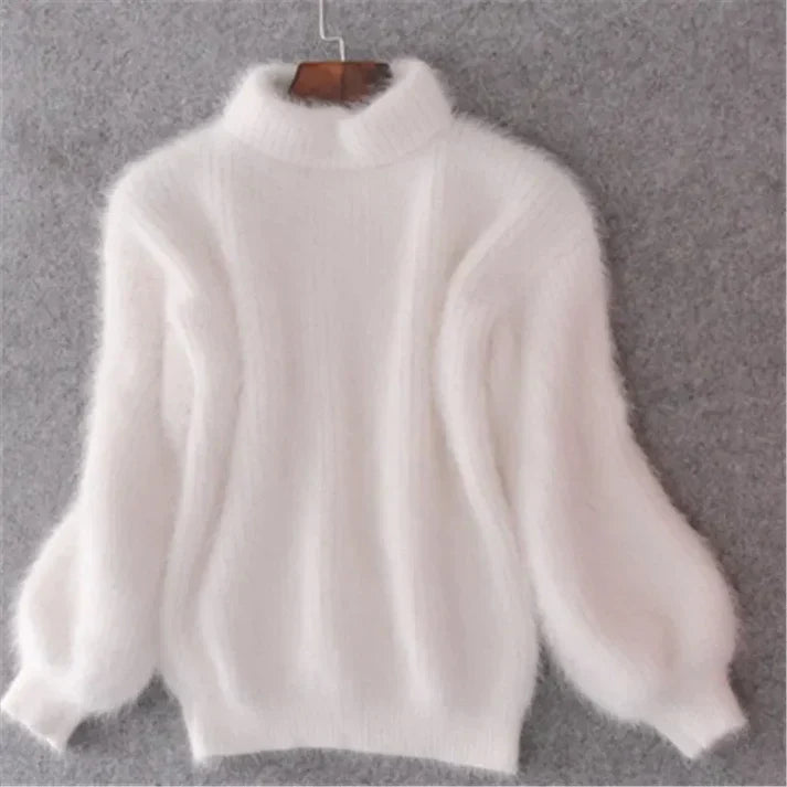 Weinlese Angora Pullover