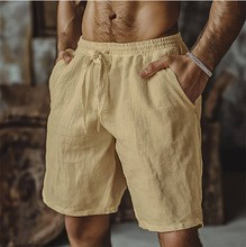 Herren-Schnürshorts aus Baumwolle