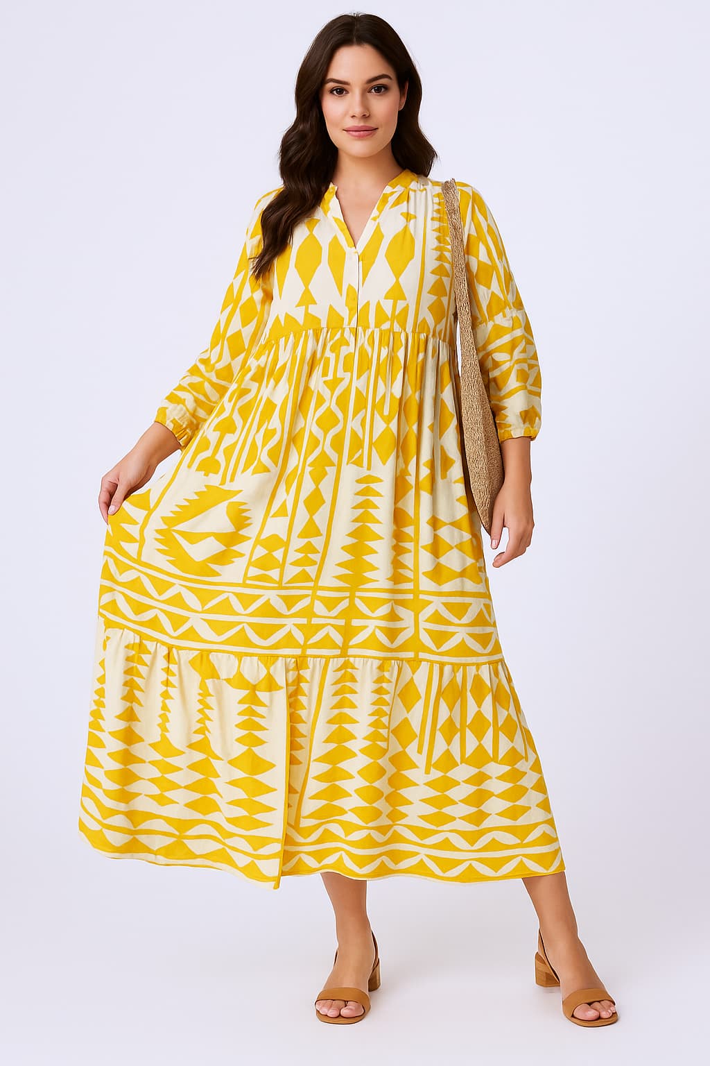 Bedrucktes Hemdkleid