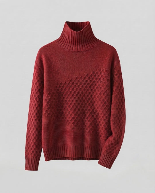 Damen Feiner Rollkragenpullover im Mohair‑Look mit Wabenstruktur Shop Nory