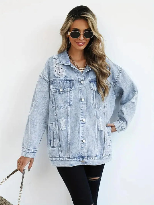 Oversized Jeansjacke für Damen