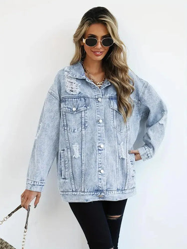 Oversized Jeansjacke für Damen