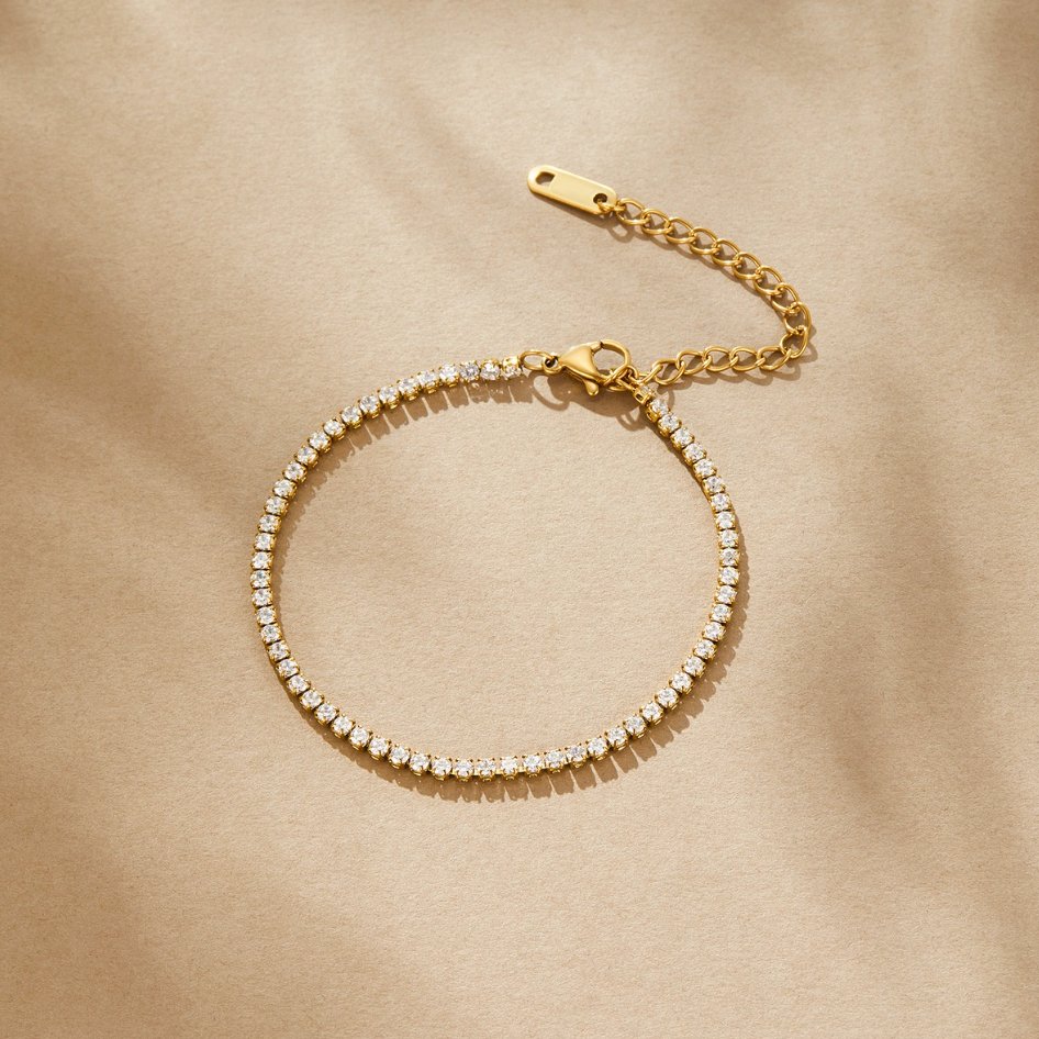 Goldene Zirkonia-Armband | Shop Nory