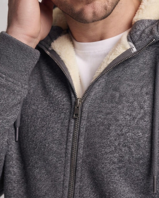 Herren Gemütliche Fleecejacke mit Kapuze Shop Nory