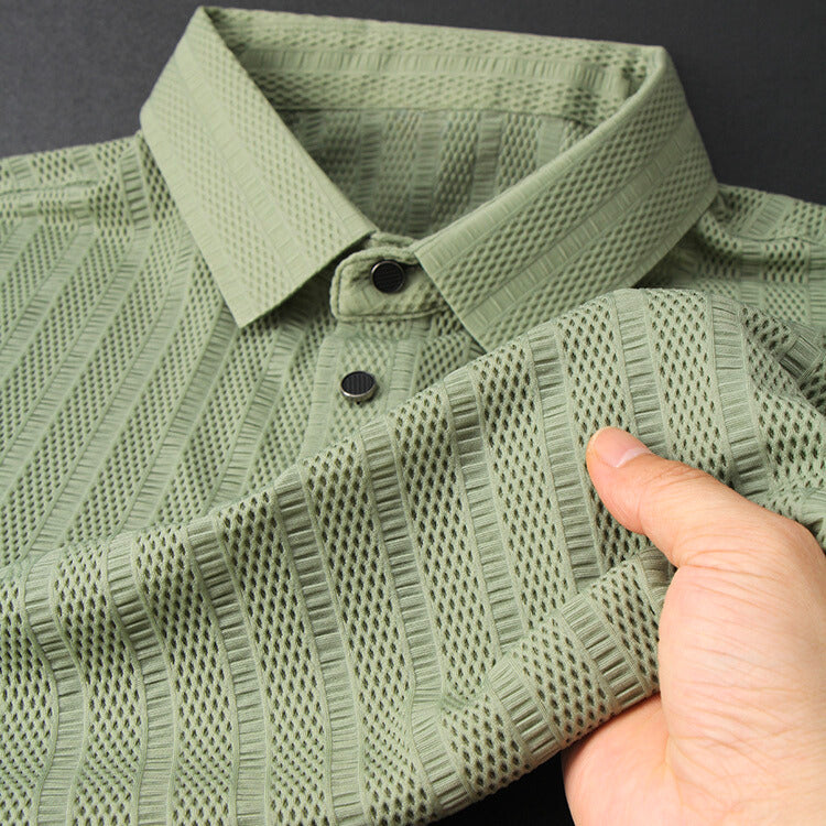 Herren Poloshirt Aus Seide