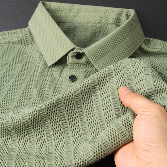 Herren Poloshirt Aus Seide