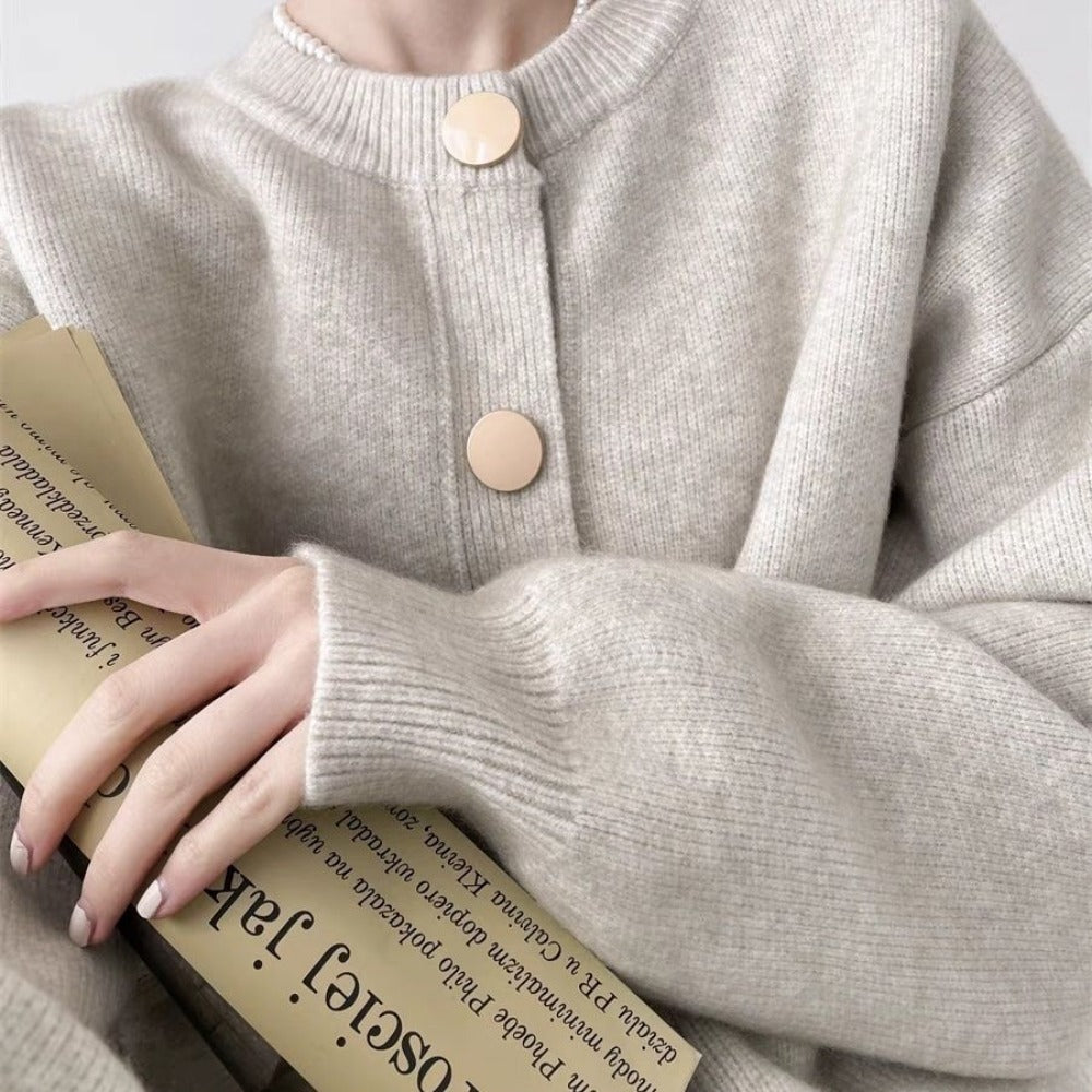 Strickjacke mit Knopfverschluss für Damen