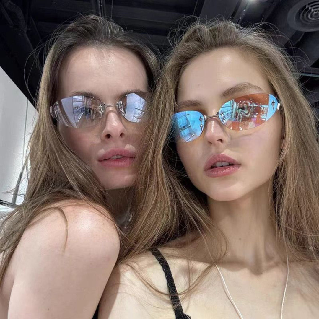 Shopnory | Star Rahmenlose Futuristische Sonnenbrille