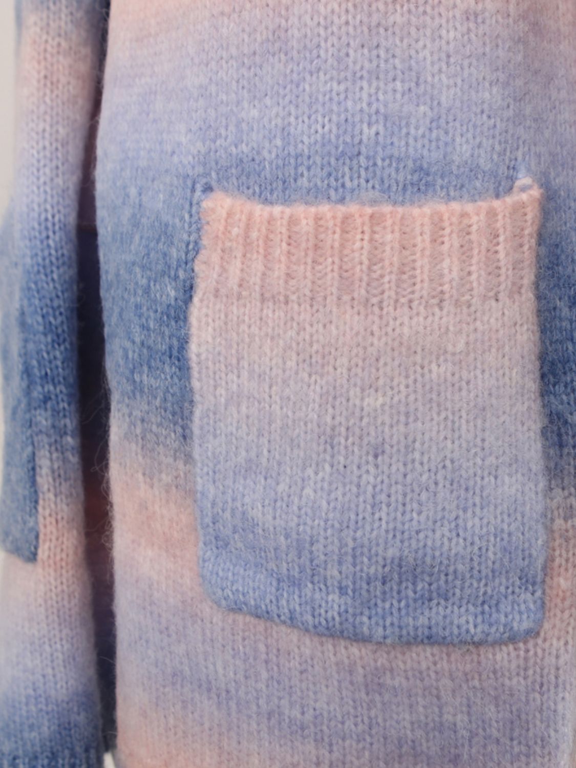 Engel Flügel Vollgröße Gefütterte Offene Vorderansicht Gradient Cardigan
