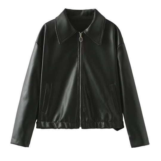 Elegante Lederjacke